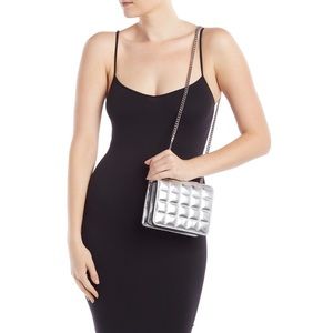 French Connection Laine Silver Mini Crossbody